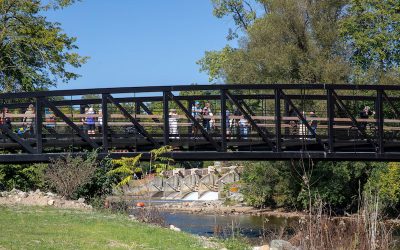 Broadway Park West, Ann Arbor’s new riverfront park, now officially open