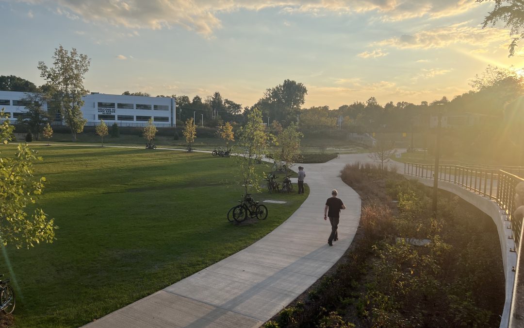 First public programming at new Ann Arbor park includes Pilates, yoga classes
